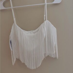 Aritzia babaton fringe top